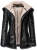 Modna Ekskluzywna Mięciutka Kurtka Damska Parka Ramoneska ze Skóry Podszyta Ciepłym Barankiem Kozuszkiem z Kapturem na Wiosnę Jesień Zimę model #78 Promocja w Sklepie FASHIONAVENUE.PL
