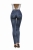 Modne Spodnie Damskie Jeans Denim Dopasowane Mamuśki Klasyczne Mom Jeans Wysoki Stan Duża Pupa Zgrabne Wiosna Lato Jesień model #115 Granat FASHIONAVENUE.PL Promocja