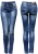 Spodnie Damskie Jeans Denim RURKI Kobiece Lampasy w Azteckie Wzory model #435 na Wiosnę Lato Jesień Zimę w sklepie FASHIONAVENUE.PL