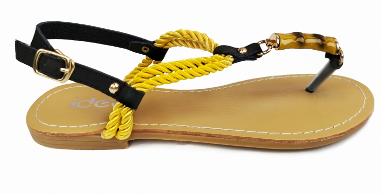 Modne Klapki Japonki Boho Etno Sznureczki Bambus #8478 na Lato w sklepie FASHIONAVENUE.PL Promocja Wyprzedaż