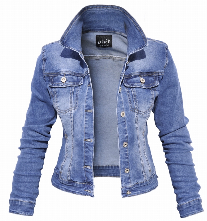 Modna Kurtka Damska Jeans Katana Jeansowa Denim Wiosna Lato Jesień 2019 model #143 sklep FASHIONAVENUE.PL Promocja