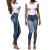 Modne Spodnie Damskie Jeans Denim Dopasowane Klasyczne Zgrabne Wiosna Lato Jesień model #T062 FASHIONAVENUE.PL Promocja