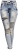 Spodnie Damskie Jeans Slim-Fit SKINNY Przecierane Dekatyzowane Dziury Stan Normalny model #S004 na Wiosnę Lato Jesień Zimę w sklepie FASHIONAVENUE.PL 