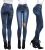 Modne Spodnie Damskie Jeans Denim Dopasowane Rurki Dziury Wiosna Lato Jesień model #M811 FASHIONAVENUE.PL Promocja