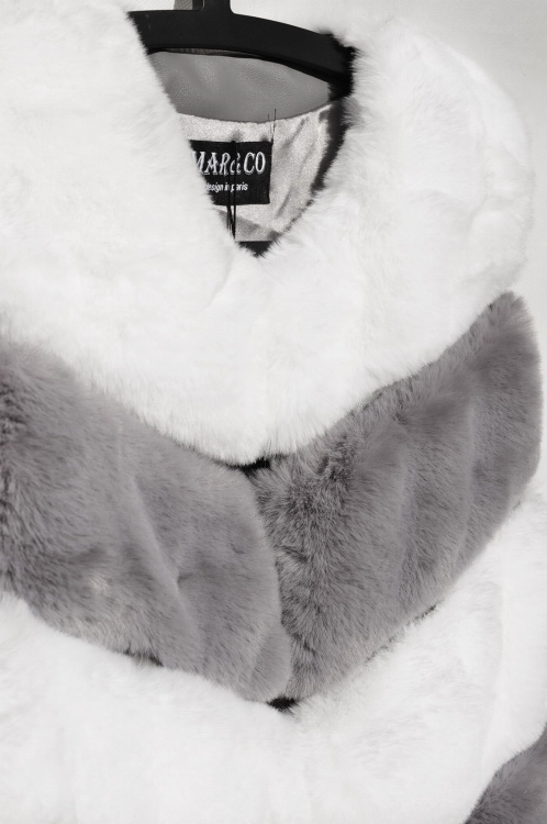 Najmodniejsza Ekskluzywna Kamizelka Damska Futrzana Bezrękawnik Must Have Hit Sezonu #49033 Promocja w Sklepie FASHIONAVENUE.PL