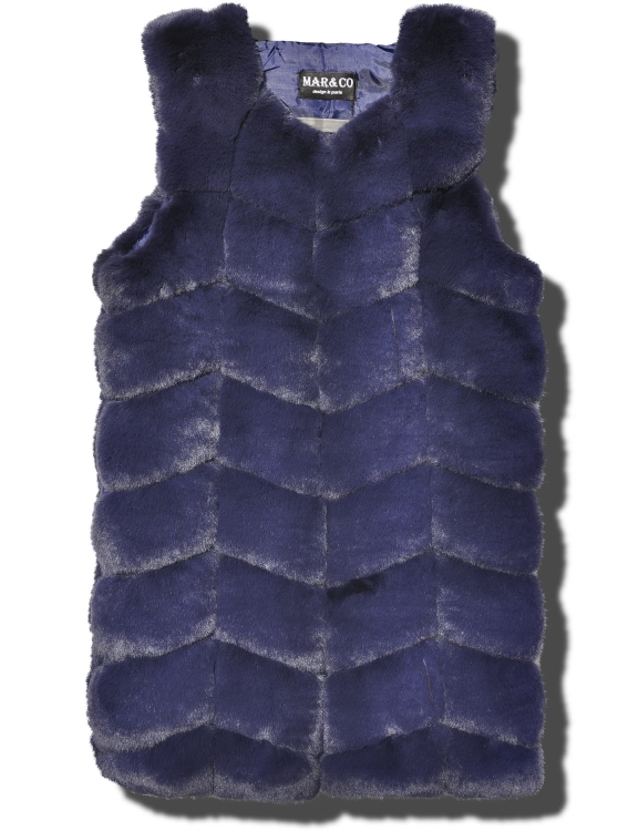 Najmodniejsza Ekskluzywna Kamizelka Damska Futrzana Gruba Bezrękawnik Must Have Hit Sezonu #77009 Promocja w Sklepie FASHIONAVENUE.PL