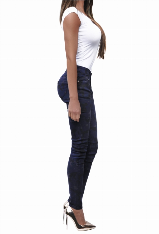 Modne Spodnie Damskie Jeans Denim Moro Dopasowane Kobiece Rurki Wiosna Lato Jesień model #A010 FASHIONAVENUE.PL Promocja