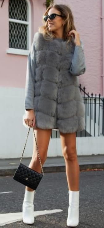 Najmodniejsza Ekskluzywna Kamizelka Damska Futrzana Gruba Bezrękawnik Must Have Hit Sezonu #77009 Promocja w Sklepie FASHIONAVENUE.PL