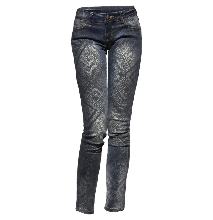 Spodnie Damskie Jeans Denim RURKI Kobiece Wzory model #406 na Wiosnę Lato Jesień Zimę w sklepie FASHIONAVENUE.PL