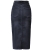Modna Spódnica Jeans Denim Ołówkowa z Rozcięciem i Kieszeniami Wyjasniana Wiosna Lato Jesień model #03781 Promocja w Sklepie FASHIONAVENUE.PL