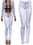 Spodnie Damskie Jeans Denim Białe Dopasowane Rurki Kobiece model TR-0355 na Wiosnę Lato Jesień w sklepie FASHIONAVENUE.PL