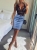 Modna Spódnica Mini Jeans Denim z Kieszeniami Wyjasniana Wiosna Lato Jesień model #E1157 Promocja w Sklepie FASHIONAVENUE.PL