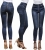 Modne Spodnie Damskie Jeans Denim z Zamkiem Dopasowane  Rurki Wiosna Lato Jesień model #JW023 FASHIONAVENUE.PL Promocja