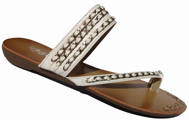 Modne Sandały Klapki Japonki Ozdobione Łańcuszkiem #9820 na Lato w sklepie FASHIONAVENUE.PL Promocja Wyprzedaż