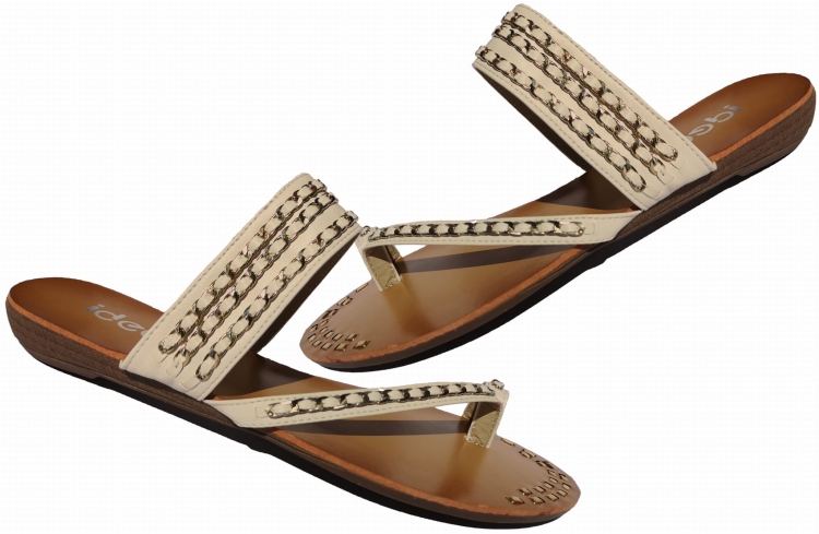 Modne Sandały Klapki Japonki Ozdobione Łańcuszkiem #9820 na Lato w sklepie FASHIONAVENUE.PL Promocja Wyprzedaż