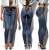 Modne Spodnie Damskie Jeans Denim Dopasowane z Haftem Wiosna Lato Jesień model #RE026 FASHIONAVENUE.PL Promocja
