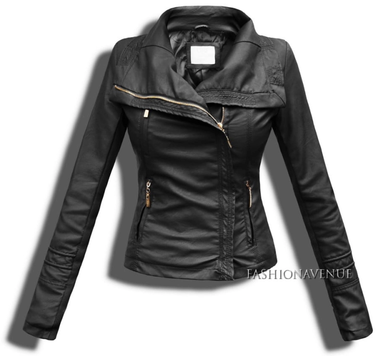 fashionavenue kurtka damska skora ramoneska kurtki skorzane pilotka czarna p.jpg
