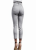 Spodnie Damskie Jeans Elastyczny Denim Szare Wysoki Stan z Falbaną Rurki Kobiece model #433 na Wiosnę Lato Jesień Zimę w sklepie FASHIONAVENUE.PL