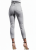 Spodnie Damskie Jeans Elastyczny Denim Szare Wysoki Stan z Falbaną Rurki Kobiece model #433 na Wiosnę Lato Jesień Zimę w sklepie FASHIONAVENUE.PL