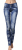 Spodnie Damskie Jeans Denim Wzory Azteckie RURKI Kobiece model #317 na Wiosnę Lato Jesień Zimę w sklepie FASHIONAVENUE.PL
