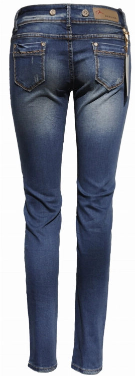Spodnie Damskie Jeans Denim RURKI Kobiece Lampasy model #432 na Wiosnę Lato Jesień Zimę w sklepie FASHIONAVENUE.PL