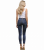 Modne Spodnie Damskie Jeans Denim z Zamkiem Dopasowane  Rurki Wiosna Lato Jesień model #JW023 FASHIONAVENUE.PL Promocja