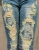 Jeansy Ocean Sparkle Biżuteryjny Denim z Muszelkami i Cekinami #B1721 FASHIONAVENUE.PL