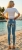 Jeansy Ocean Sparkle Biżuteryjny Denim z Muszelkami i Cekinami #B1721 FASHIONAVENUE.PL