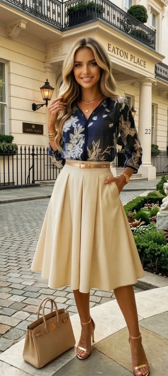 Elegancka Półprzezroczysta Koszula z Kwiatowym Motywem #6872 Granat FASHIONAVENUE.PL