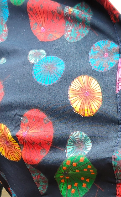 Eleganckie Body Koszulowe Granatowe w Parasolki #AWY0123 FASHIONAVENUE.PL