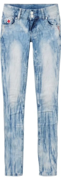 Jeansy Marmurki Damskie Haftowany Herb Kotwica Flagi #1061 FASHIONAVENUE.PL