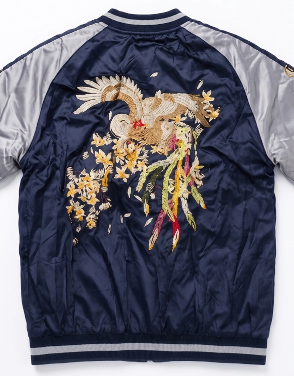 Modna Kurtka Damska Bomberka z Haftem Bomber Jacket Ściągacze Zamek Wiosna Jesień  Nowy Model #H-795 Promocja w Sklepie FASHIONAVENUE.PL