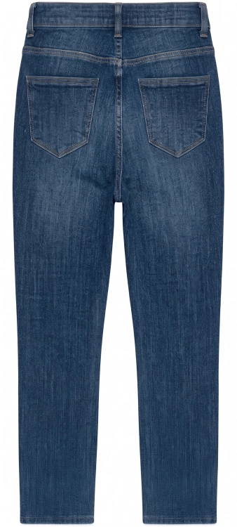 Spodnie Damskie Rybaczki Granatowe 3/4 Bawełna Elastyczne #S8335 FASHIONAVENUE.PL