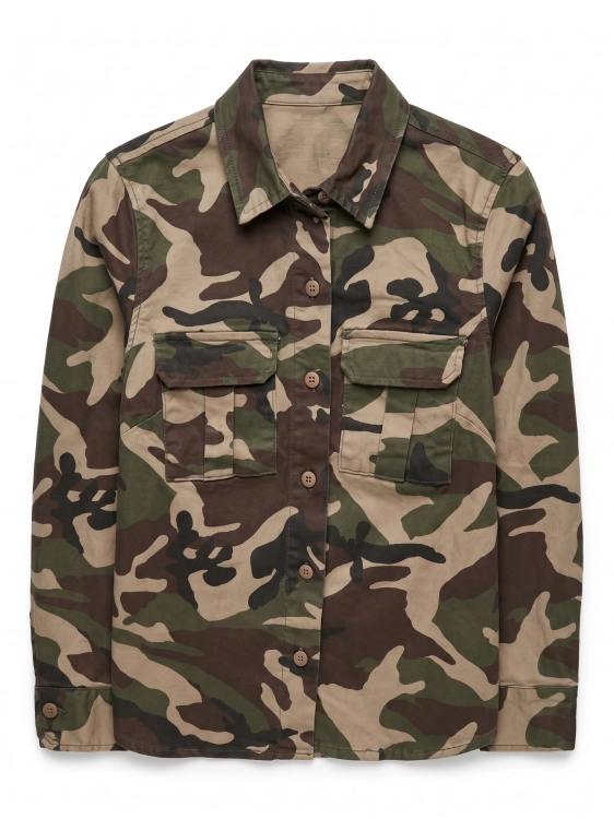 Modna Kurtka Damska Katana Bluza Moro Khaki Wojskowa Camo Wiosna Lato Jesień model #JD086 sklep FASHIONAVENUE.PL Promocja