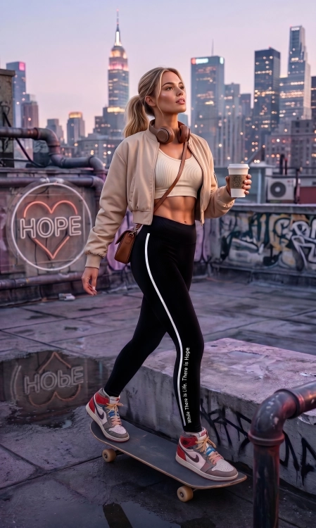 Czarne Legginsy Mega Vibe Streetwear – Twoje Must-Have do Daily Fitów