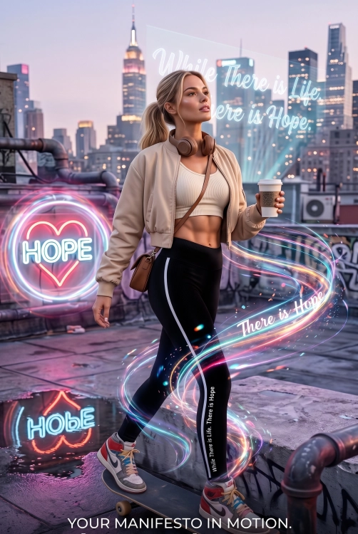 Czarne Legginsy Mega Vibe Streetwear – Twoje Must-Have do Daily Fitów