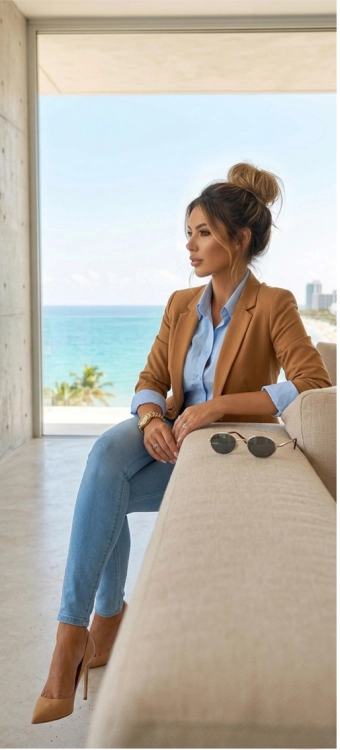 Jeansy Damskie Skinny Fit Push-Up Modelujące Pośladki Podkreślające Figurę #S5400 FASHIONAVENUE.PL