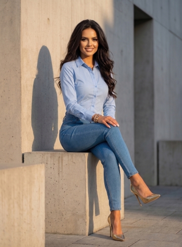 Jeansy Damskie Skinny Fit Push-Up Modelujące Pośladki Podkreślające Figurę #S5400 FASHIONAVENUE.PL