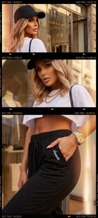 Czarne Joggery Damskie Wygodne Spodnie Dresowe do Tańca i Treningu #GG9897 FASHIONAVENUE.PL