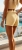 Żółte Szorty Jeansowe z Kolorowymi Lampasami Bananowy Look #93662-1 FASHIONAVENUE.PL