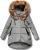 kurtka damska parka ocieplana asymetryczna futerko zamek napy zimowa wiosenna model #104 lewandowska fashionavenue.pl