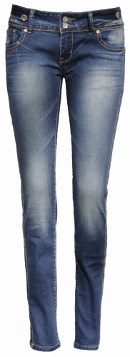 Spodnie Damskie Jeans Denim RURKI Kobiece Lampasy model #432 na Wiosnę Lato Jesień Zimę w sklepie FASHIONAVENUE.PL