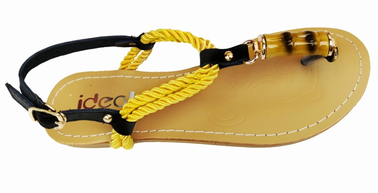 Modne Klapki Japonki Boho Etno Sznureczki Bambus #8478 na Lato w sklepie FASHIONAVENUE.PL Promocja Wyprzedaż