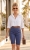 Spodnie Krótkie Jeansowe Bermudy na Gumie Wygodne Rurki Pull-on #E9333-6 FASHIONAVENUE.PL