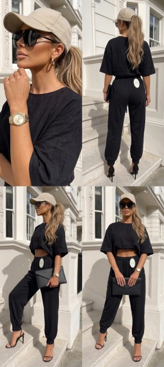 Luźne Spodnie Damskie Szerokie Jogger Pumpki Haremki Alladynki ze Ściągaczem #AB2203 FASHIONAVENUE.PL