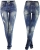 Spodnie Damskie Jeans Slim-Fit SKINNY Przecierane Dekatyzowane Stan Normalny model #S003 na Wiosnę Lato Jesień Zimę w sklepie FASHIONAVENUE.PL 