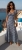 Elegancka Długa Sukienka w Kwiaty Łączka z Bufkami i Marszczonym Biustem Granatowa #Q733 FASHIONAVENUE.PL