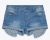 Damskie Szorty Jeansowe z Przetarciami Oryginalne Detale w Stylu Boho #L2316 FASHIONAVENUE.PL