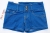 Damskie Szorty Jeansowe Push-Up Niebieskie z Ozdobnymi Guzikami i Napami #S837 FASHIONAVENUE.PL