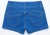 Damskie Szorty Jeansowe Push-Up Niebieskie z Ozdobnymi Guzikami i Napami #S837 FASHIONAVENUE.PL